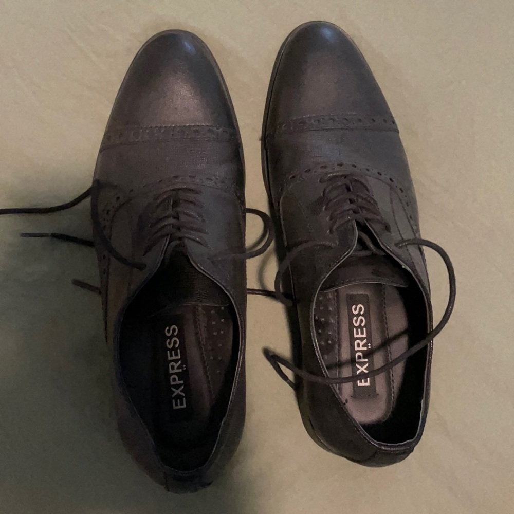 Black express dress shoes (size 8)